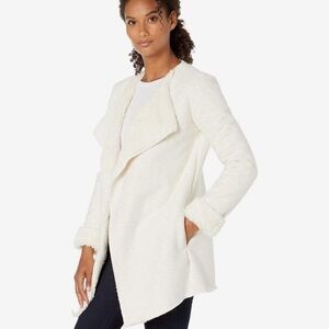 UGG Abriana Fleeced Lined Open Front Cream Cardigan NWOT